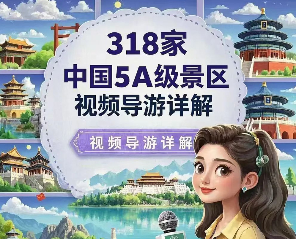 图片[1]-国内318个5A级景区视频讲解+185个航拍，足不出户一镜尽览山河瑰宝！-掘金谷