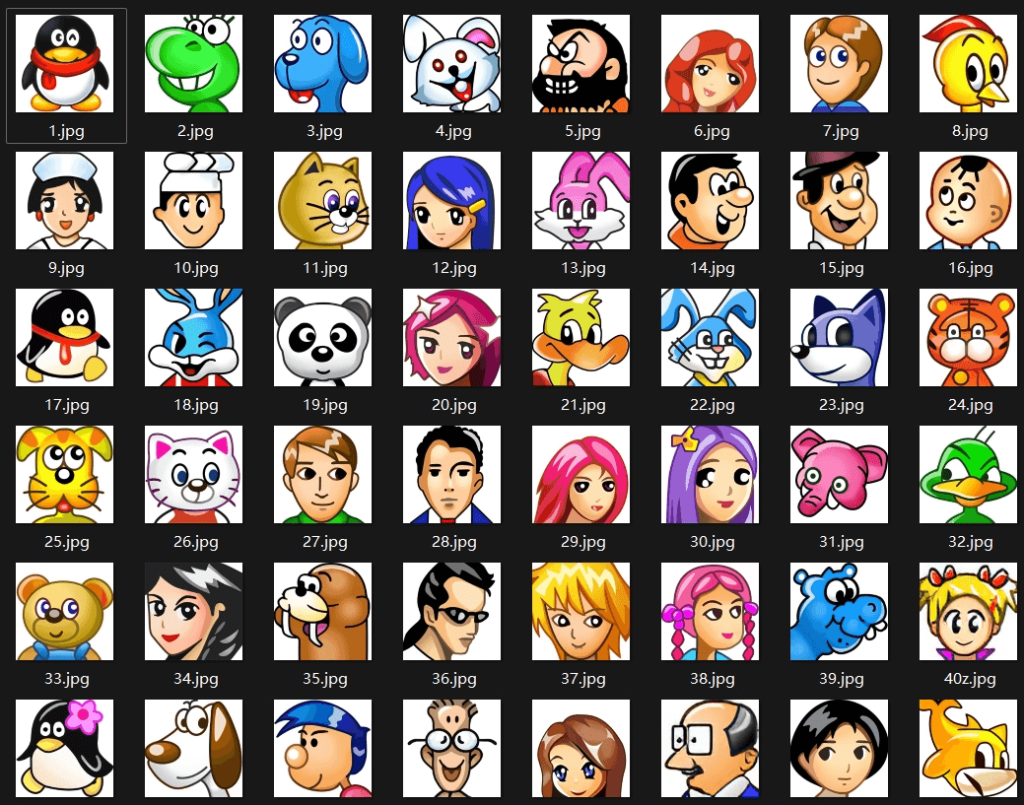 图片[1]-QQ经典怀旧头像高清合集-掘金谷