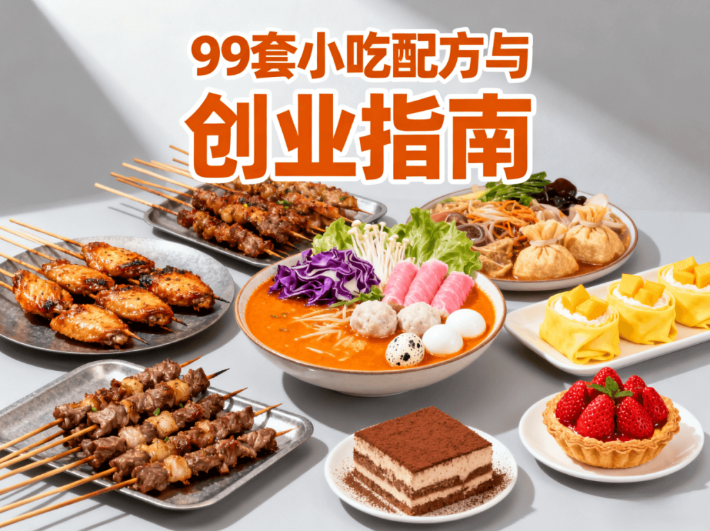 图片[1]-99套小吃配方视频做法，附带创业指南实战课程，总价值超过1万+-掘金谷