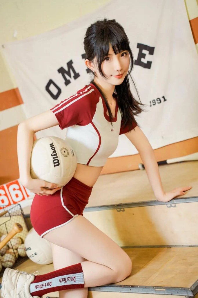 图片[2]-高清美女壁纸丨体操服排球少女写真-掘金谷
